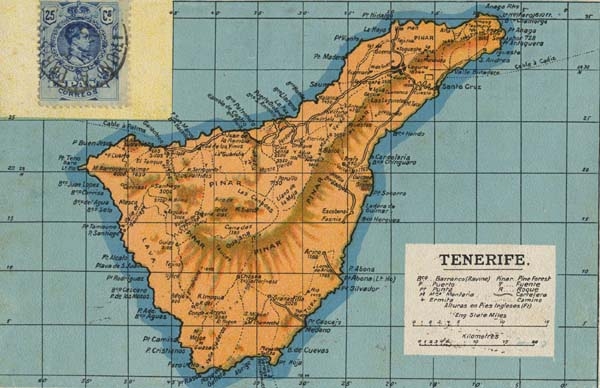 Sur de Tenerife. Postal Carreteras. Fondo Fotográfico Cauce Sur